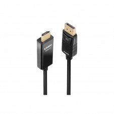 Lindy 40927 adaptador de cable de v?deo 3 m DisplayPort HDMI tipo A (Estándar) Negro