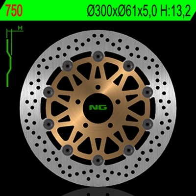 Disco de freno NG 750 Ø300 x Ø61 x 5 750