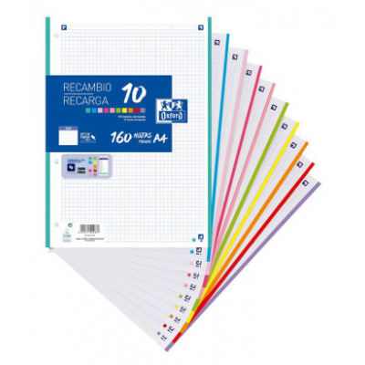 400106627 papel de cuaderno 210 x 297 mm (A4) 160 hojas