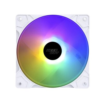 Ventilador caja keep out xfc - 120fw rgb 120mm blanco