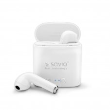 Savio TWS-01 Bia?e Auriculares Inalámbrico Dentro de oído Llamadas/Música/Deporte/Uso diario Bluetooth Blanco