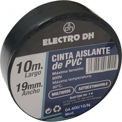 Cinta Aislante PVC 19mmX10m NEGRA DH