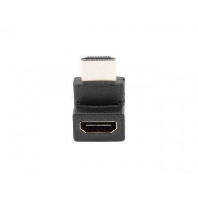 Adaptador lanberg hdmi macho - hdmi hembra angulo arriba negro