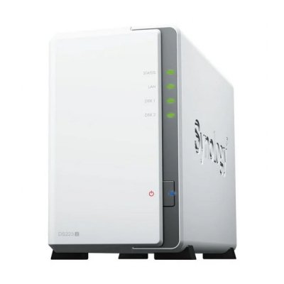 NAS Synology Diskstation DS223J/ 2 Bahías 3.5- 2.5/ 1GB DDR4/ Formato Torre