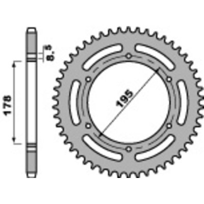 PBR Steel Standard Front Sprocket 295 - 530 295.16.18NC