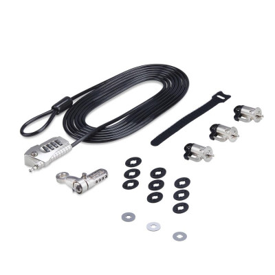 Kit cable seguridad startech para portatil 3m clave