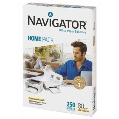 PAPEL A4 NAVIGATOR 80g 250h HOME PACK - Pack de 10 unidades