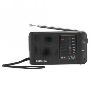 Radio portátil Aiwa RS44, AM, FM, negro