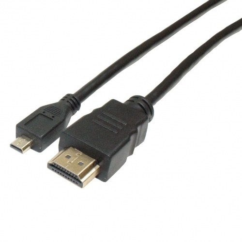 Cable HDMI a MicroHDMI 1,5m Negro conector dorado