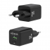 Aisens - Cargador Gan 30W, 1Xusb-C Pd3.0 Qc4.0, 1Xusb-A Qc3.0, Negro