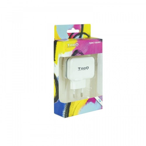 Tooq Cargador de Red USB 2xUSB 5V 3.4A Blanco