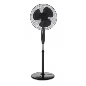 Ventilador de pie GRECO 16CR ELEGANCE, 40 cm, 45W, 3 aspas, 3 velocidades, sistema de oscilación, inclinación ajustable, altura ajustable de 110 a 125 cm, asa incorporada