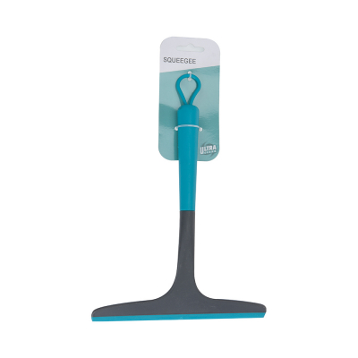 Limpia cristales con mango antideslizante 20x28cm color gris y turquesa