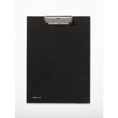 PARDO Portabloc forrado con pinza y refuerzo metalico negro