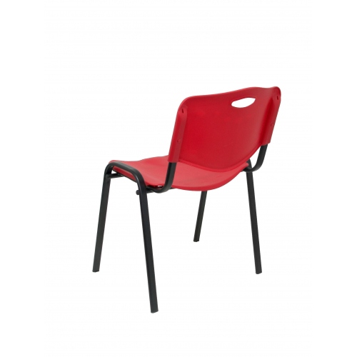 Pack 4 sillas Robledo PVC rojo