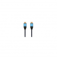 CABLE AISENS HDMI MACHO A HDMI MACHO MULTIPLE APANTALLAMIENTO Y RECUBRIMIENTO NYLON 1M NEGRO AZUL A120-0356