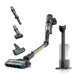 Aspirador escoba vertical Shark IP3251EUT, sin cable, PowerDetect, Clean & Empty, base autovaciado, modelo mascotas, morado