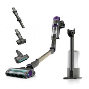 Aspirador escoba vertical Shark IP3251EUT, sin cable, PowerDetect, Clean & Empty, base autovaciado, modelo mascotas, morado