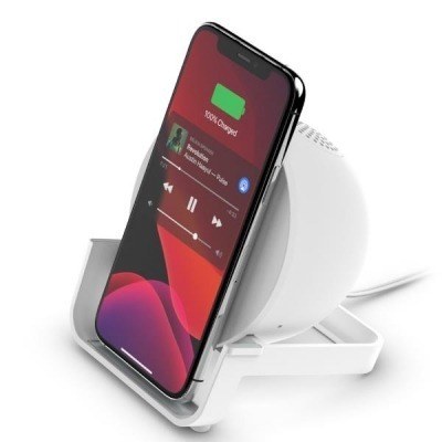 WIRELESS CHARGING STAND + SPEAKER
