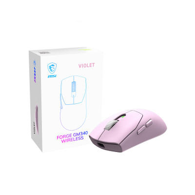 Forge Gm340 Wireless Violet ratón Juego Ambidextro RF Wireless + Bluetooth Óptico 12000 DPI