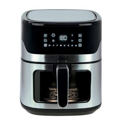 Freidora de aire sin aceite jocca digital con ventana 6.5l - 1600w - modelo 2296