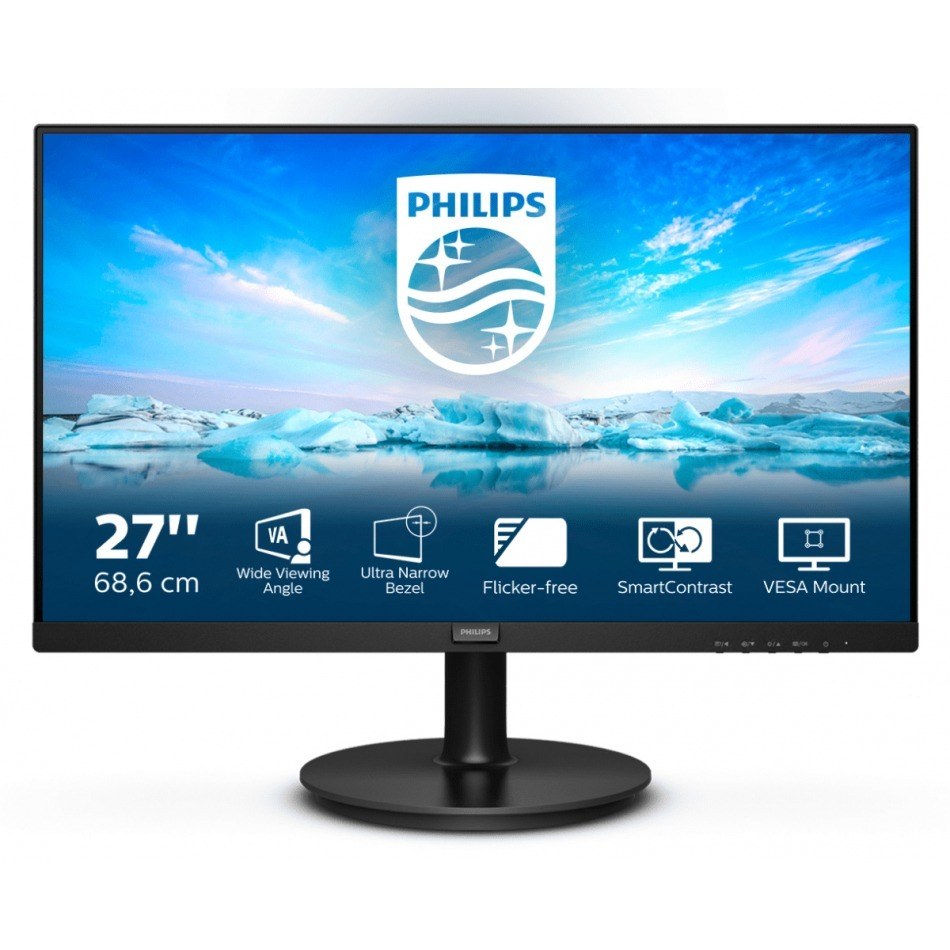 Philips 271V8L Monitor 27\1 FHD 4ms VGA HDMI