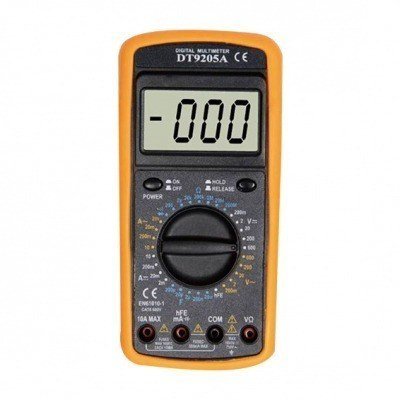 Multimetro Digital DT9205A 600Vac/dc, 10Aac/dc, Resistencia, Capacimetro,...