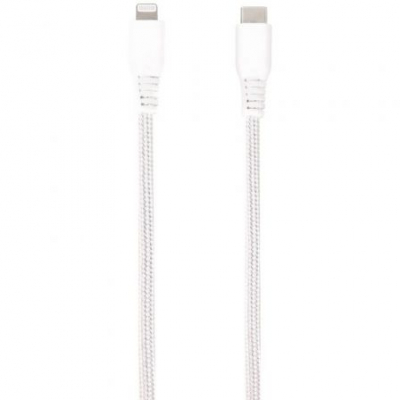 Cable Lightning Vivanco 61691/ Lightning Macho - USB Tipo-C Macho/ 1.5m/ Blanco