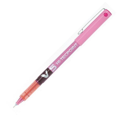PILOT Rotulador V5 punta aguja trazo 0,3mm rosa