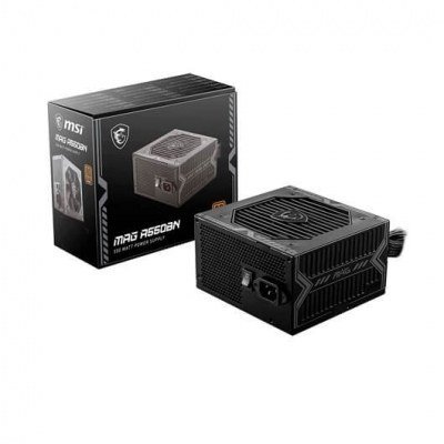 Fuente de alimentacion atx 550w msi mag a550bn 80+ bronze - no modular - ventilador 120mm