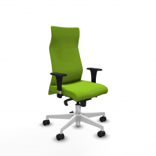 Piqueras y Crespo Albacete direcci?n sincro similpiel pistacho brazos 1D cromados base blanca ruedas 65 nailon