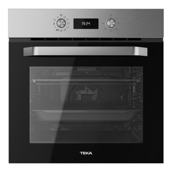 Horno multifunción Teka HCB 6645, 70 litros, 9 funciones, SurroundTemp, HydroClean PRO, guía Plus-Extension, 2 cristales, A+, inox