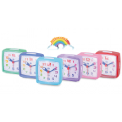 RELOJ DESPERTADOR NIÑOS TREVI SL 3047 RAINBOW ALARM MIX COLOR