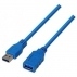 Cable Alargador Usb 3.0 Nanocable 10.01.0901/ Usb Macho - Usb Hembra/ 1M/ Azul