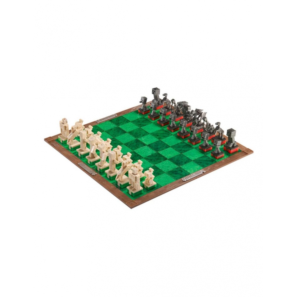 Juego de mesa ajedrez the noble collection minecraft héroes vs. criaturas
