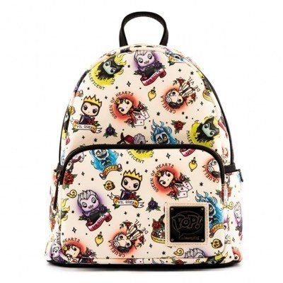 Mochila loungefly disney villanos tattoo aop mini backpack