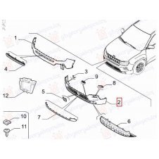 PARACHOQUE DELANTERO PARTE INFERIOR(O)