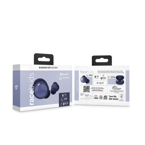 Energy Sistem Navy Racebuds Earphones (IPX4, Secure-Fit+, 22h battery life)