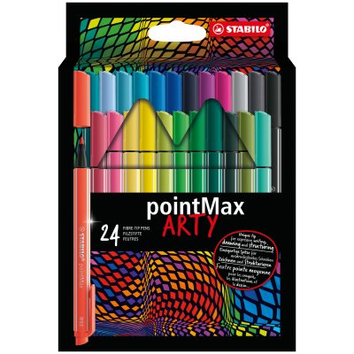 pointMax rotulador de punta fina Medio Colores surtidos 24 pieza(s)