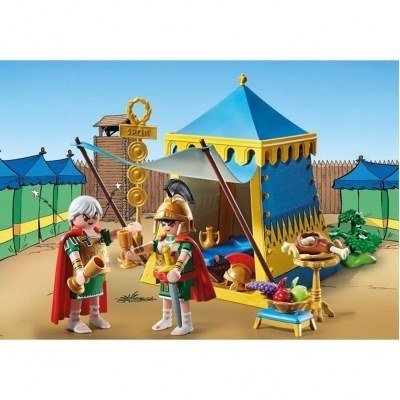 Playmobil asterix: tienda con generales