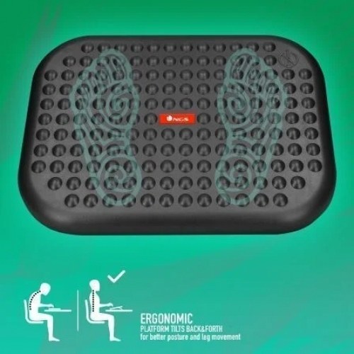 Reposapiés Ergonómico/ Inclinable/ Ajustable NGS Footnest/ 448 x 335mm