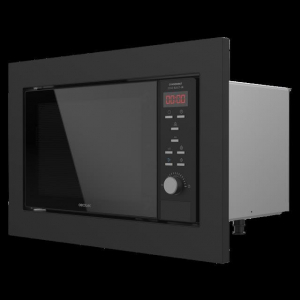 Microondas integrable Cecotec GrandHeat 2350 Built-In Black, 900W, 23 litros, Grill, 9 funciones, quick start, negro