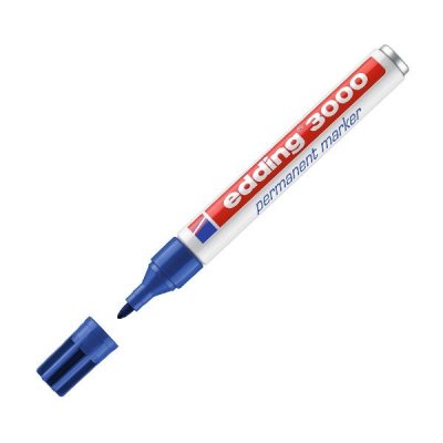 EDDING Marcador permanente 3000 punta conica trazo 1,5-3mm azul