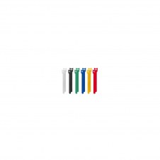 PAQUETE DE 12 TIRAS DE VELCRO LANBERG PARA ORGANIZAR CABLES 12MMX15CM COLORES SURTIDOS ORG01-MT150-MC6