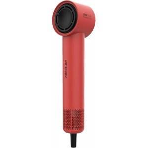 Secador de pelo Cecotec IoniCare RockStar Style Red, muy compacto, ligero, motor brushless, 1500W, 110000rpm, rojo