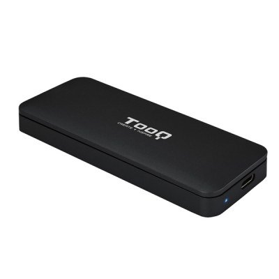 Caja Externa para Disco SSD M.2 NVMe TooQ TQE-2280B/ USB 3.1/ Sin tornillos