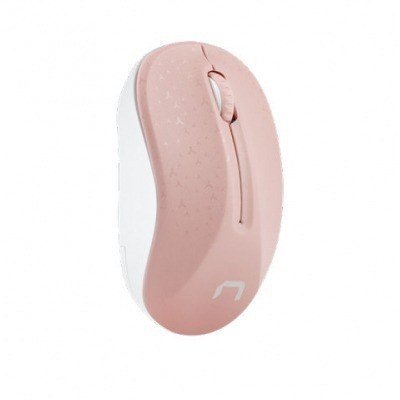 RATON NATEC TOUCAN WIRELESS 1600 DPI OPTICO ROSA-BLANCO