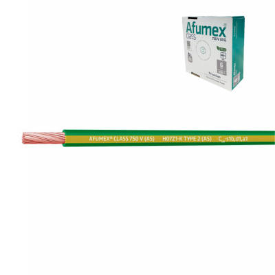 Cablecillo h07z1-k(as) 4,0 mm² amarillo/verde euro/m