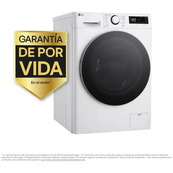 Lavadora LG F4WR6010A1W, 10 kg, 1400 rpm, clase A-10%, blanco - imagen 3