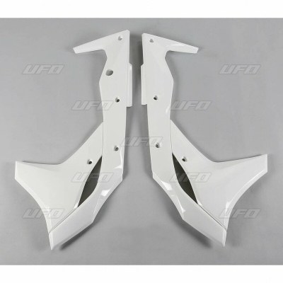 Paneles laterales radiador UFO blanco Kawasaki KX250F KA04747#047